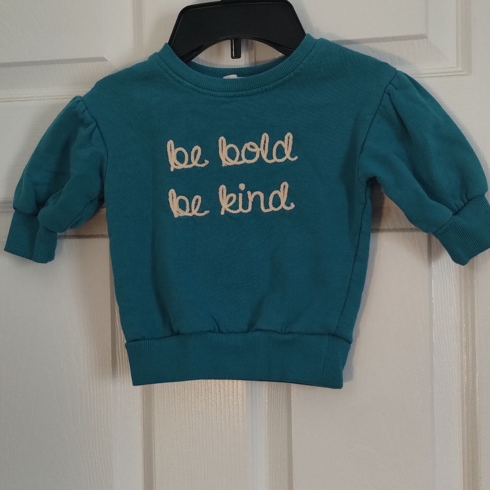 Kids/Infants Teal Sweatshirt - Be Bold Be Kind